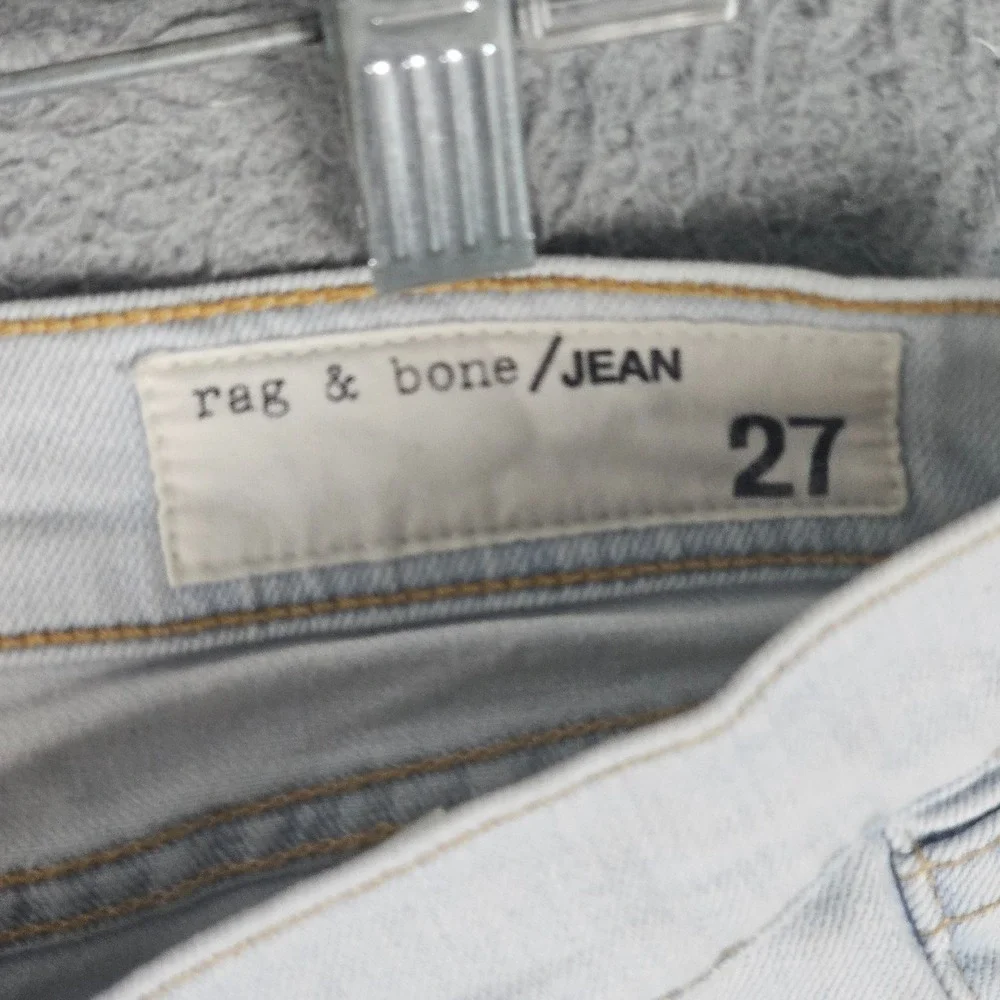 Rag &‎ Bone Jeans Women's 27 Boho Streetwear Raw Hem Skinny Leg W1590K510ACH USA